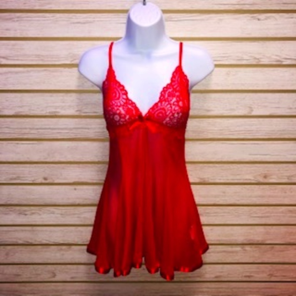 Sheer Lace Babydoll Lingerie